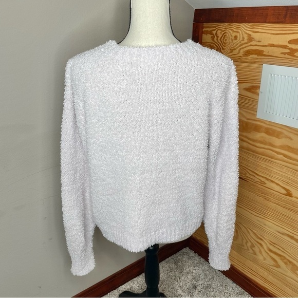Shop The Mint Teddy Sherpa Pullover Sweater in Light Blush Pink Small - Picture 4 of 11